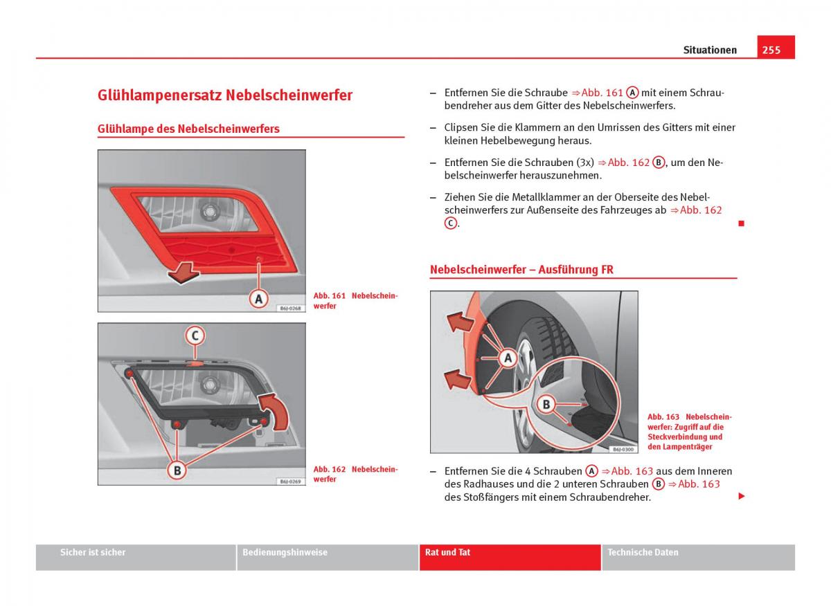 Seat Ibiza IV 4 Handbuch / page 257