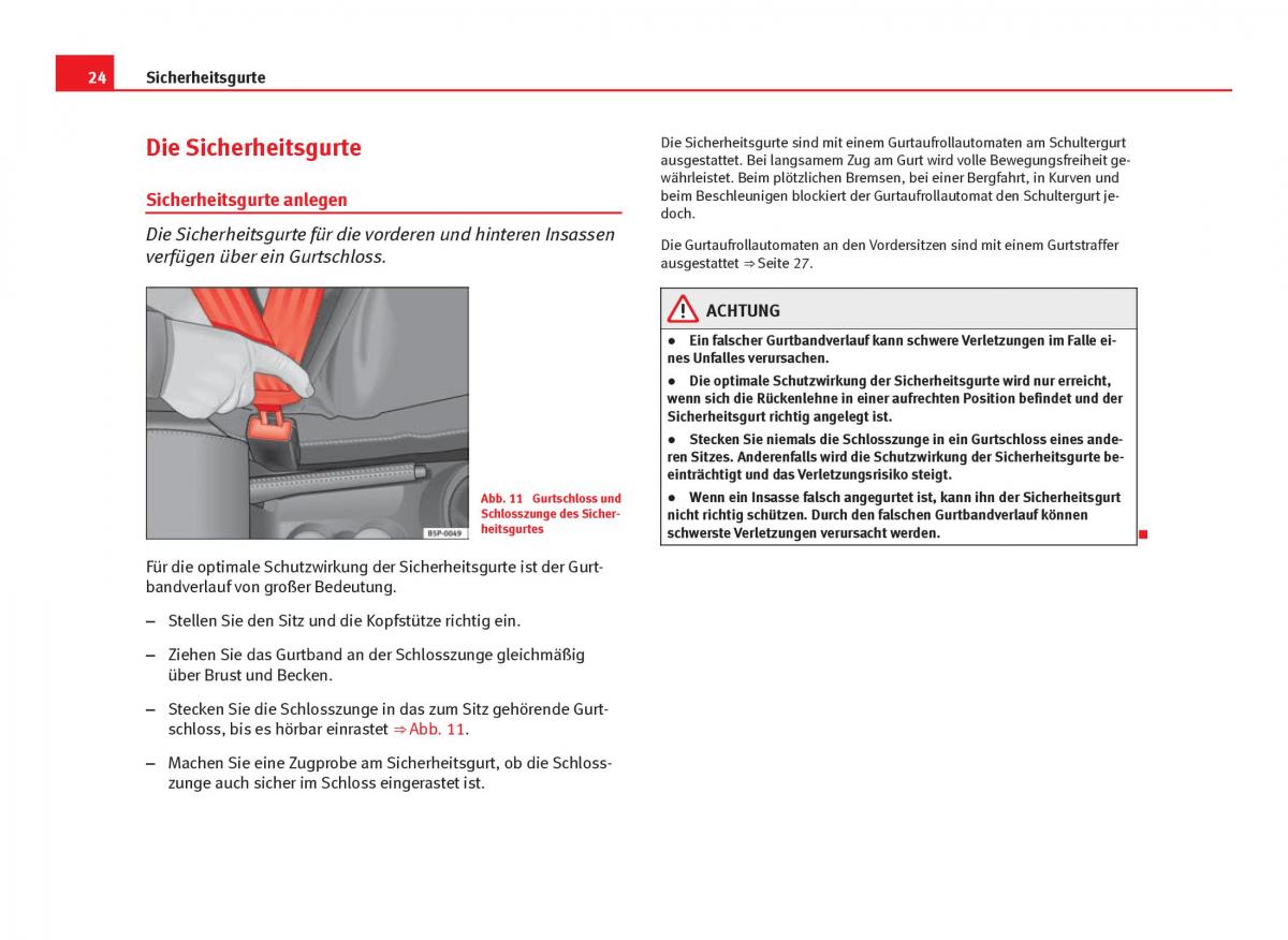 Seat Ibiza IV 4 Handbuch / page 26