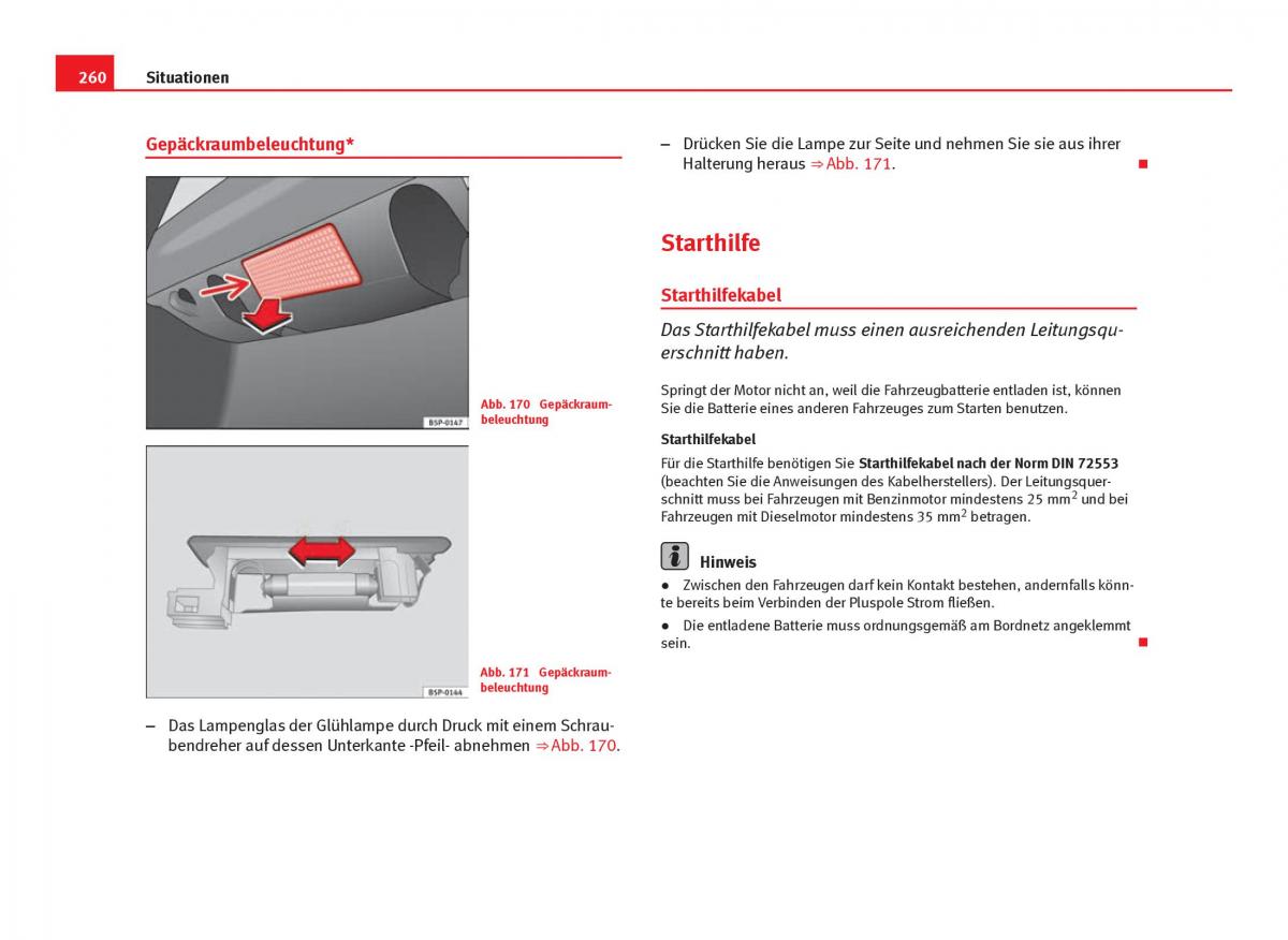 Seat Ibiza IV 4 Handbuch / page 262