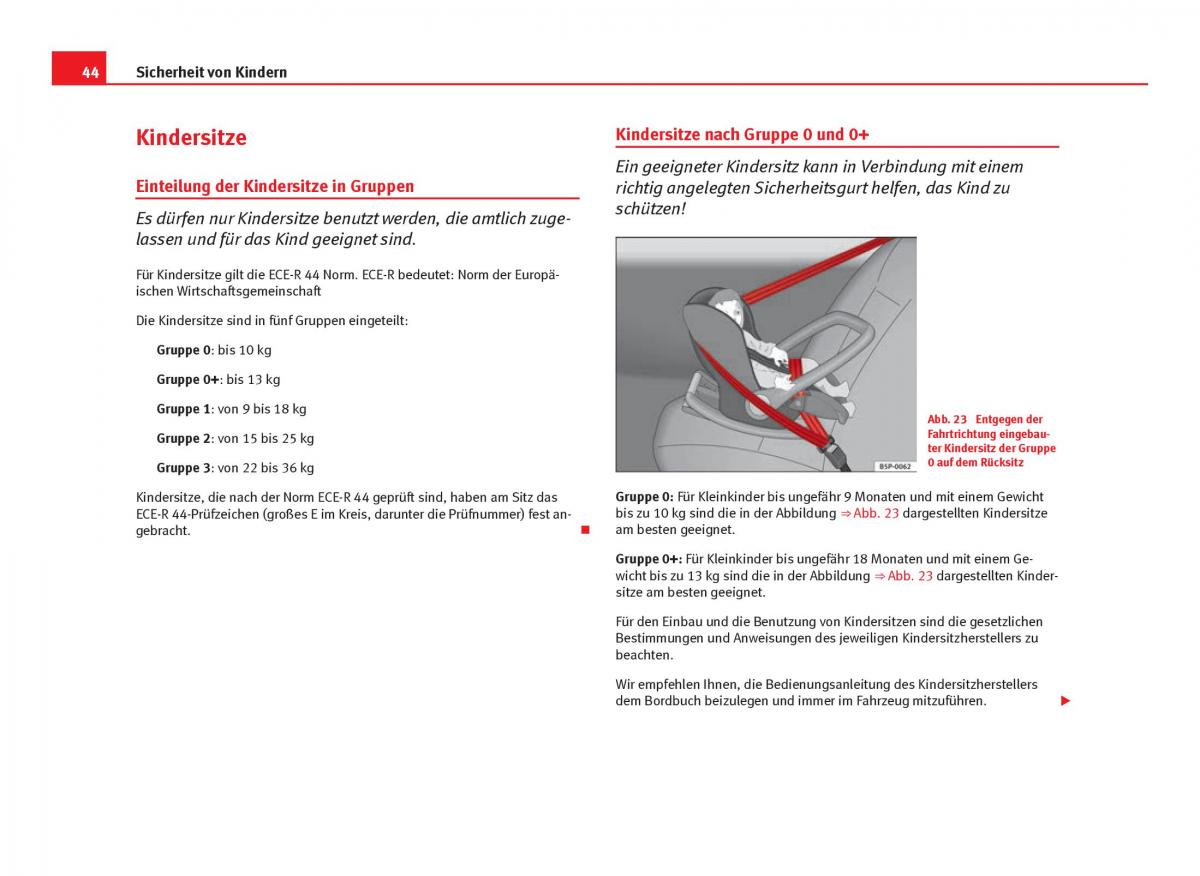 Seat Ibiza IV 4 Handbuch / page 46