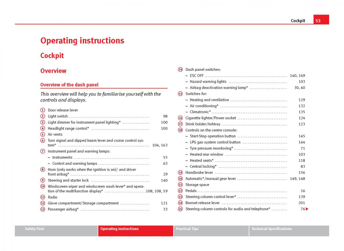 Seat Ibiza IV 4 owners manual / page 55