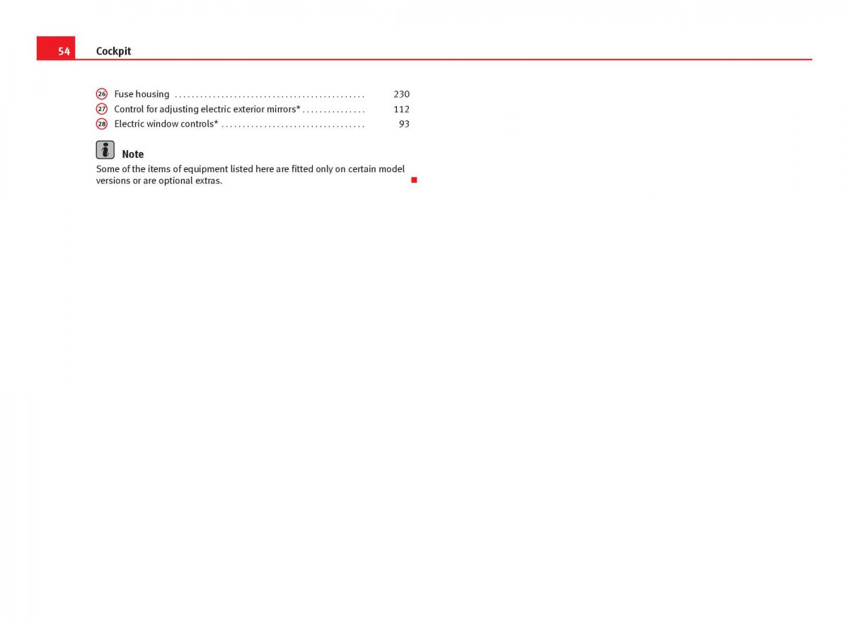 Seat Ibiza IV 4 owners manual / page 56