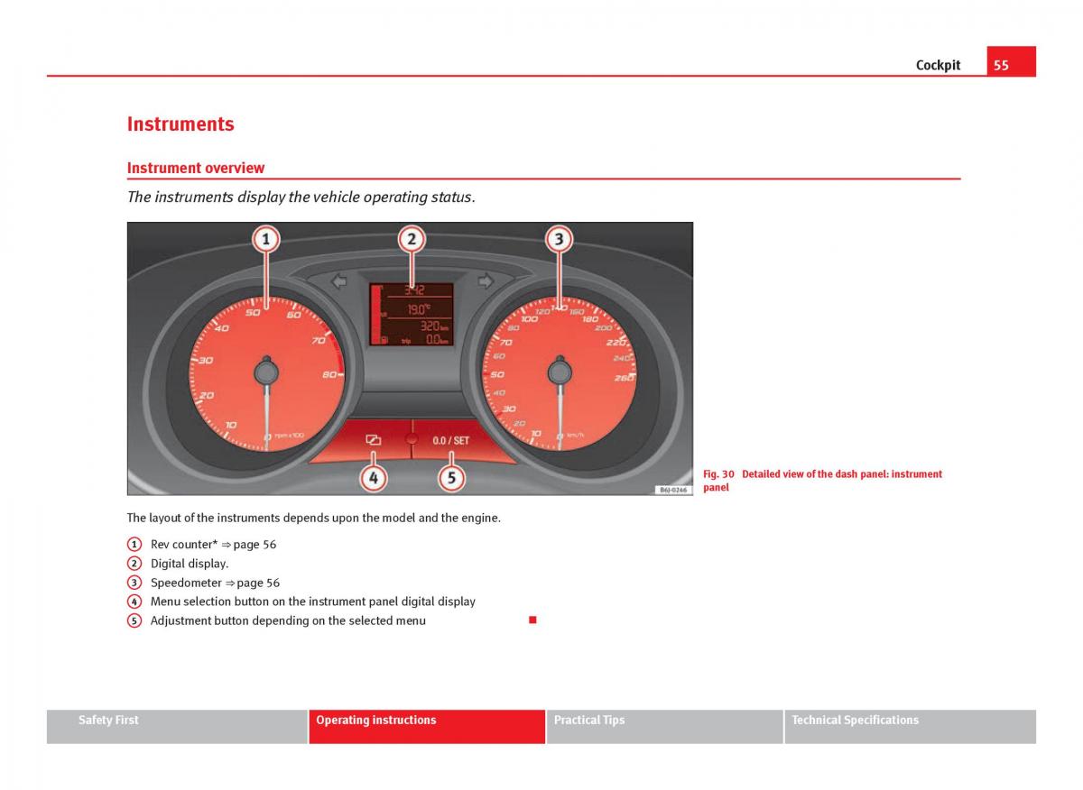 Seat Ibiza IV 4 owners manual / page 57