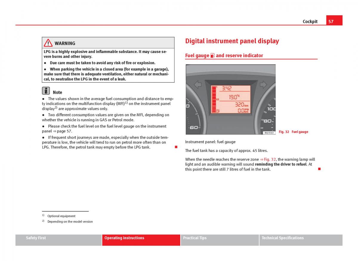 Seat Ibiza IV 4 owners manual / page 59