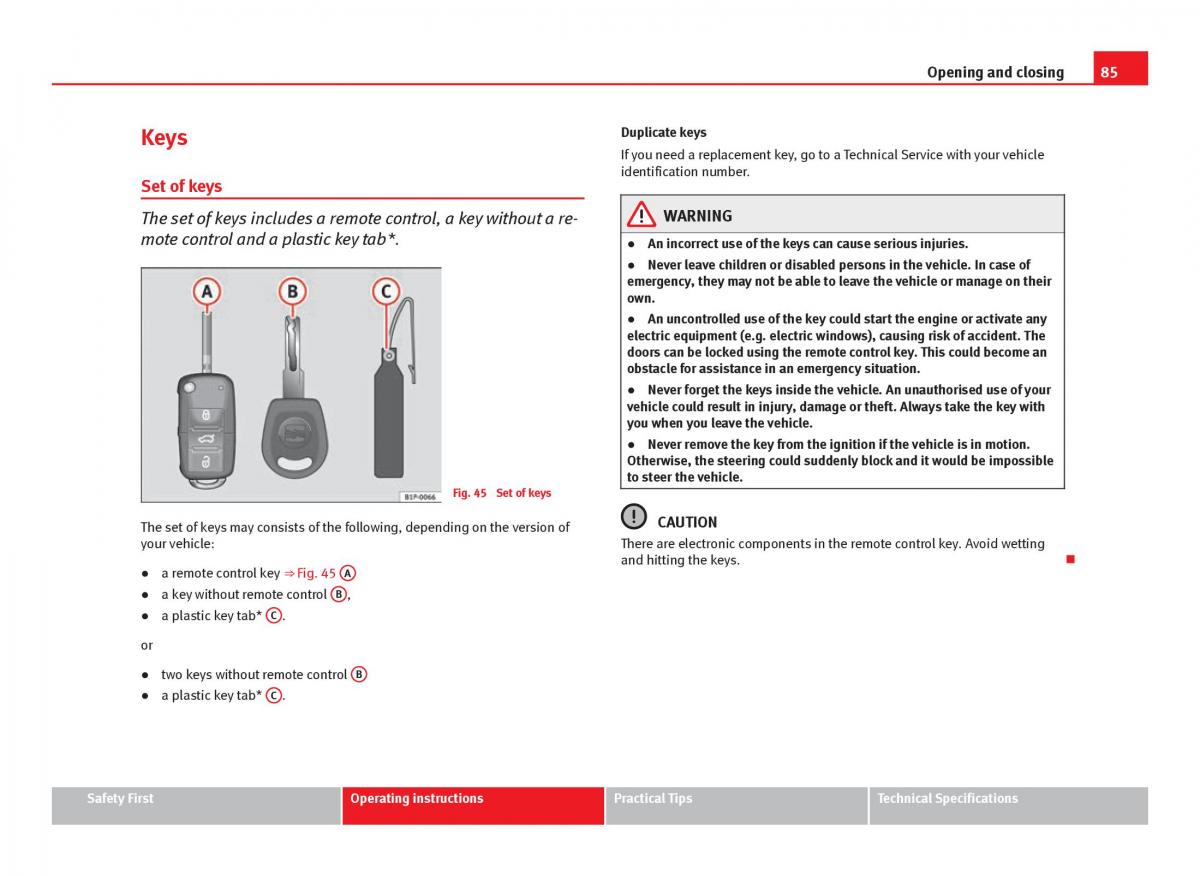 Seat Ibiza IV 4 owners manual / page 87