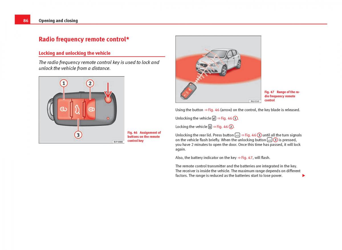 Seat Ibiza IV 4 owners manual / page 88