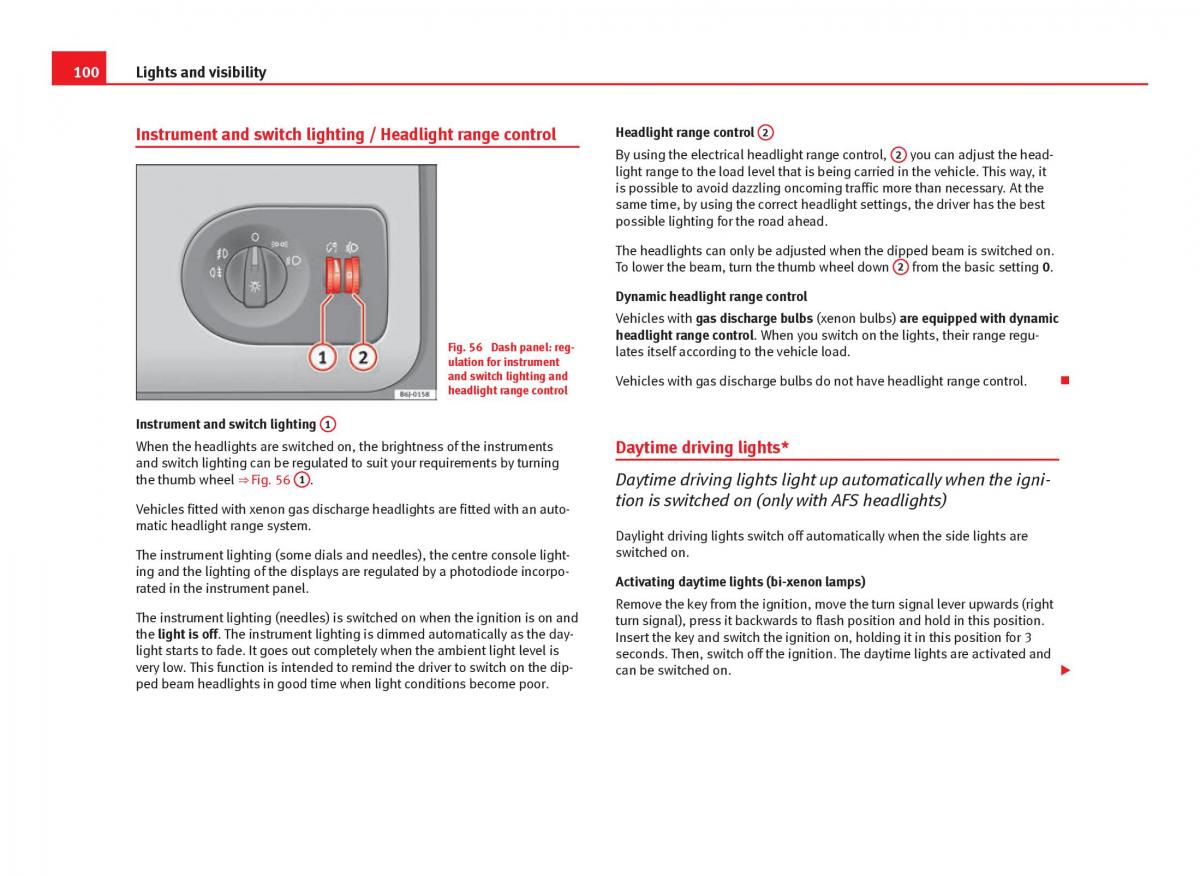 Seat Ibiza IV 4 owners manual / page 102