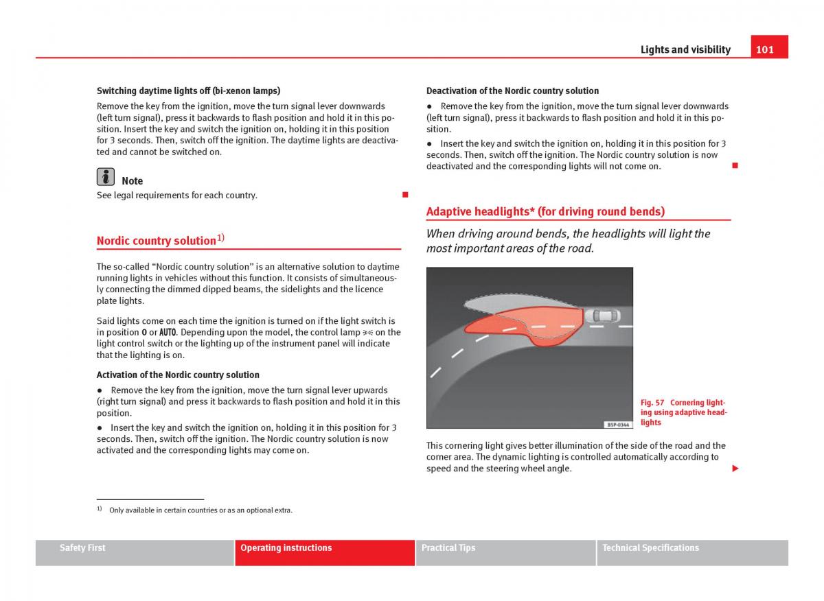 Seat Ibiza IV 4 owners manual / page 103