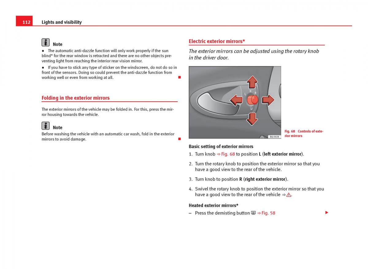 Seat Ibiza IV 4 owners manual / page 114