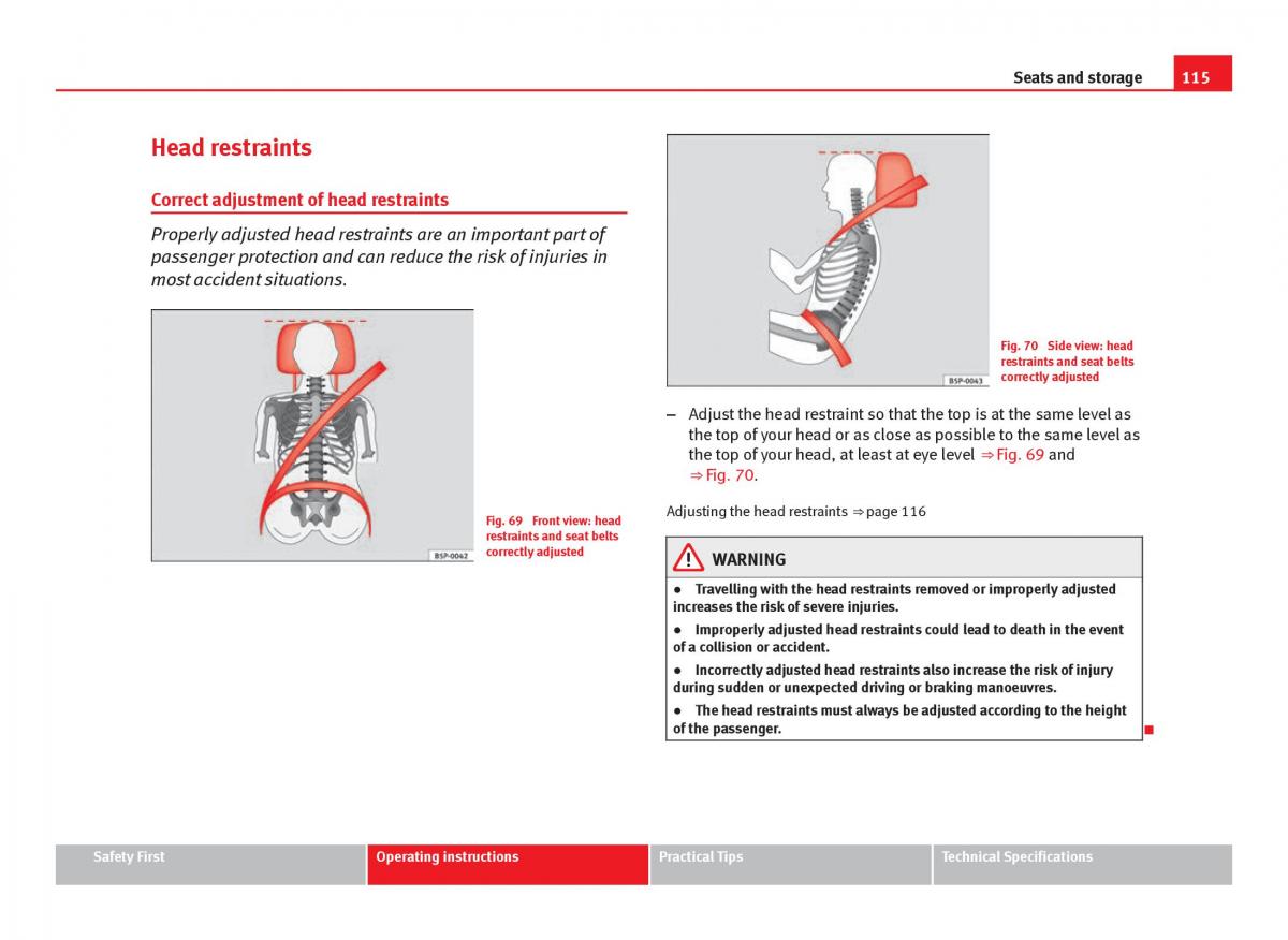 Seat Ibiza IV 4 owners manual / page 117