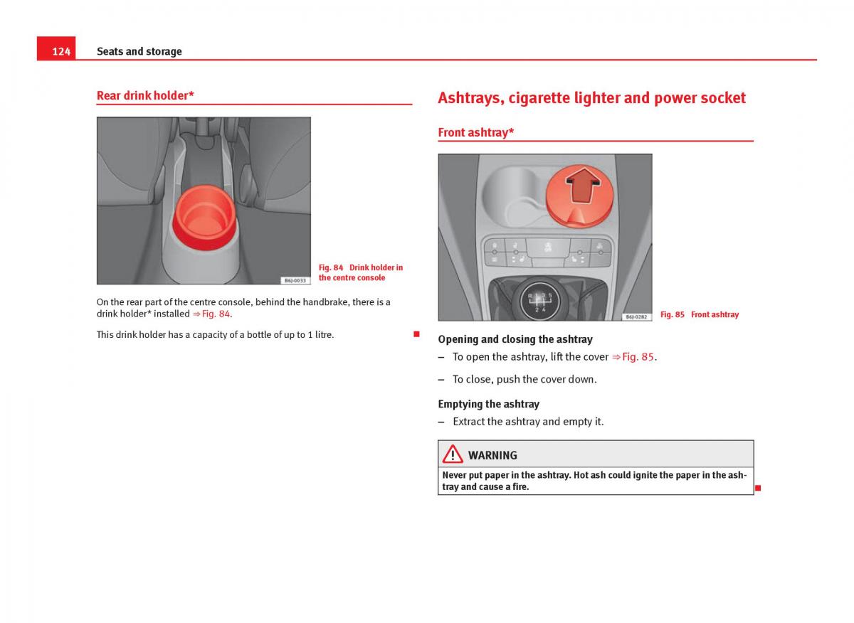 Seat Ibiza IV 4 owners manual / page 126