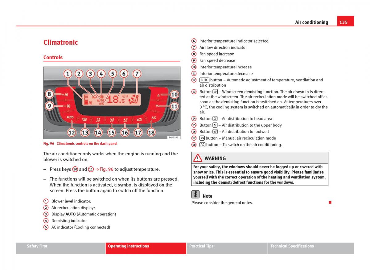 Seat Ibiza IV 4 owners manual / page 137