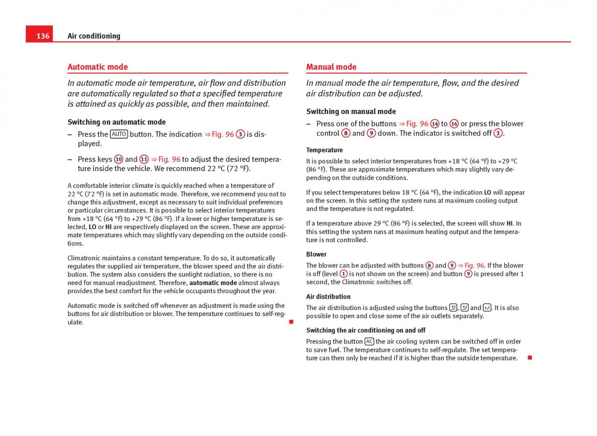 Seat Ibiza IV 4 owners manual / page 138