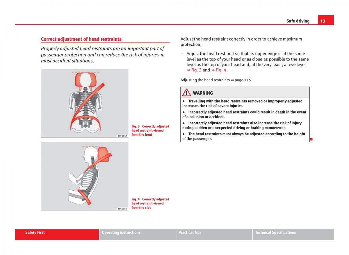 Seat Ibiza IV 4 owners manual / page 15