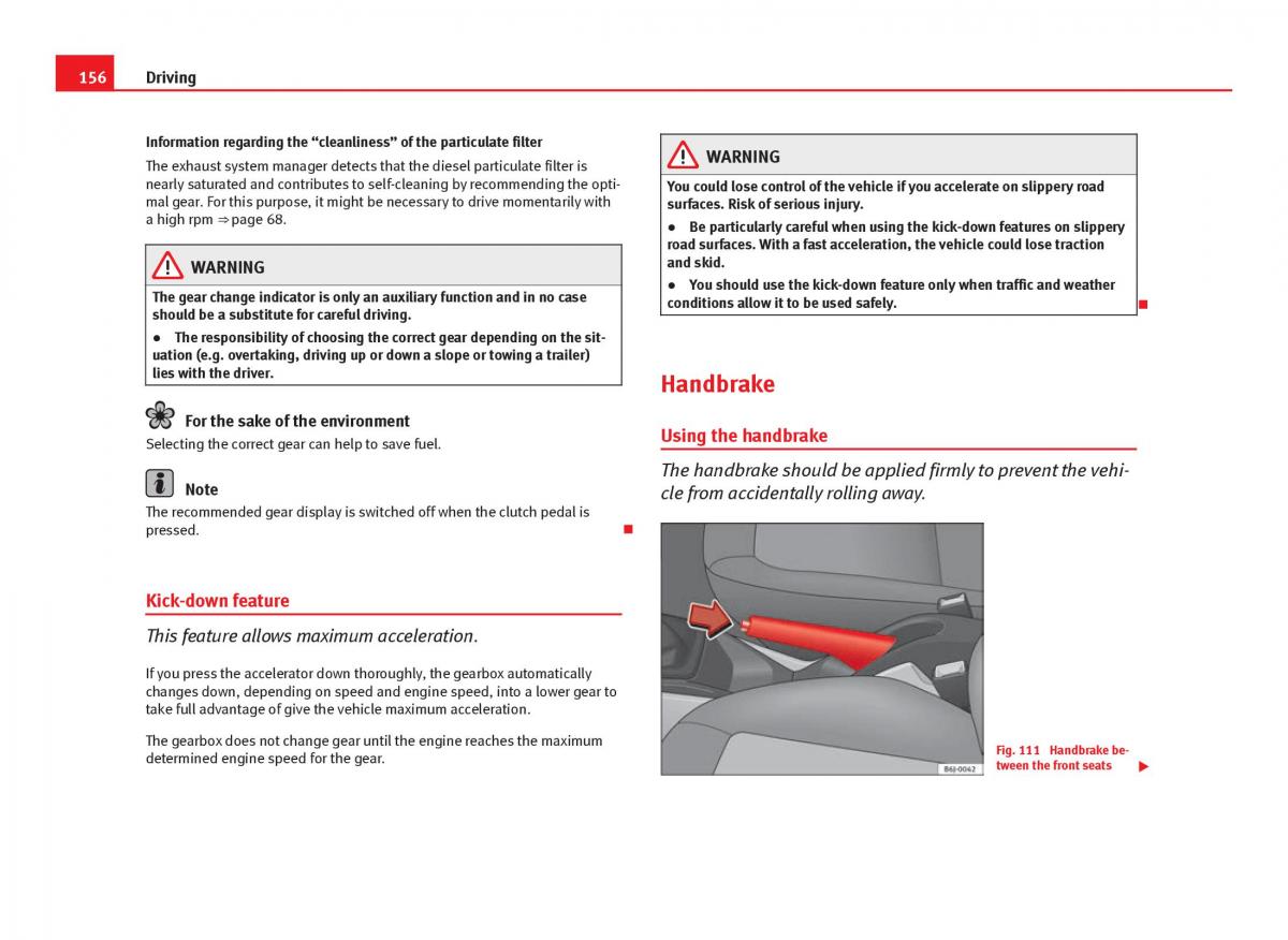 Seat Ibiza IV 4 owners manual / page 158