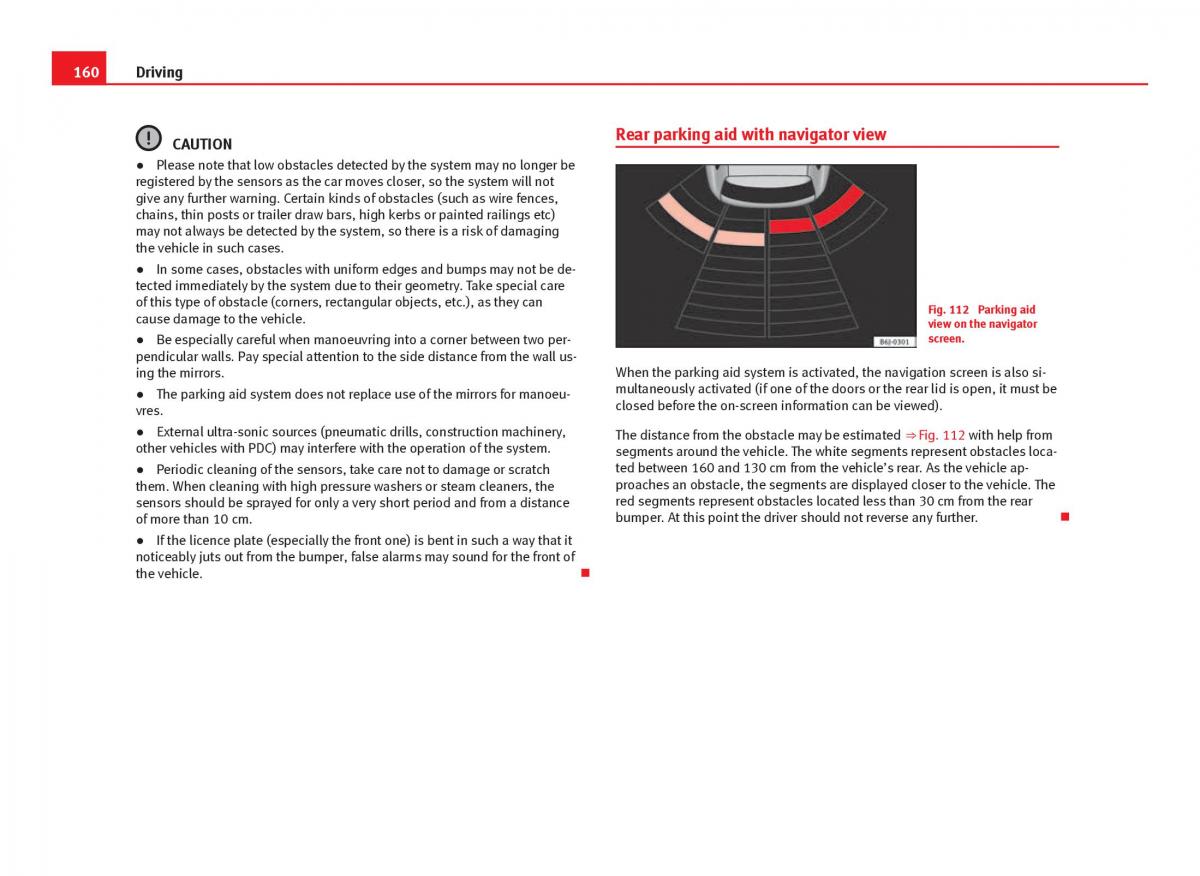 Seat Ibiza IV 4 owners manual / page 162