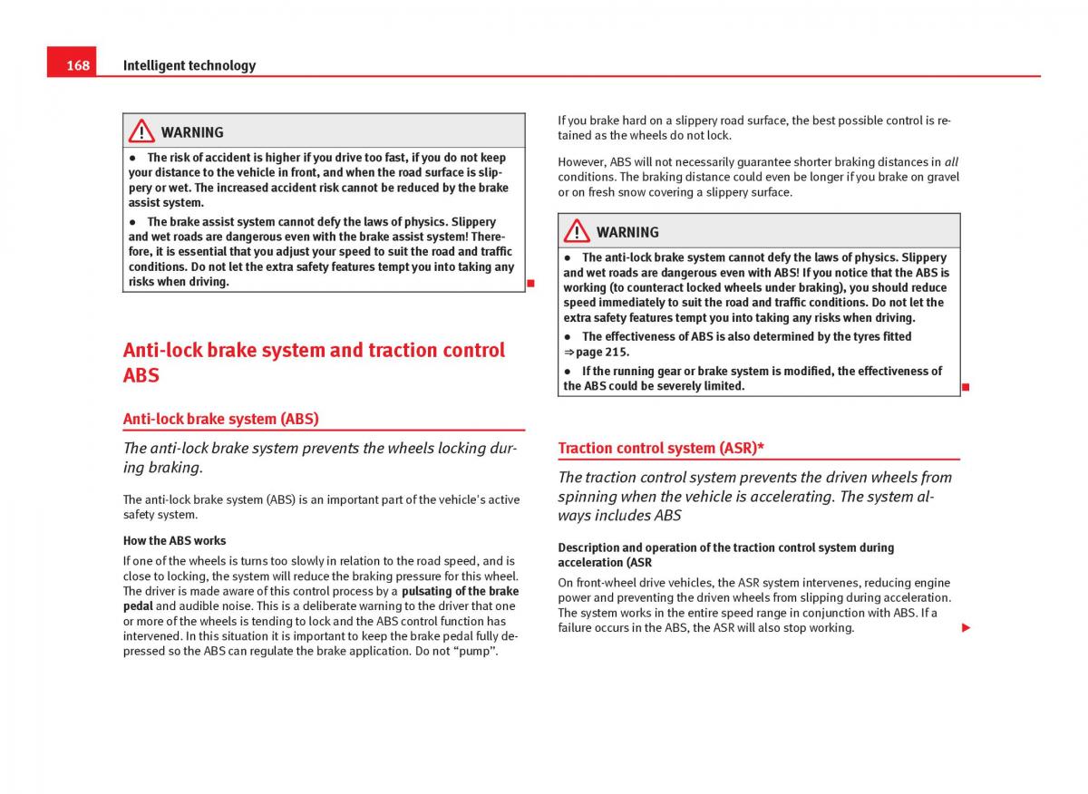 Seat Ibiza IV 4 owners manual / page 170