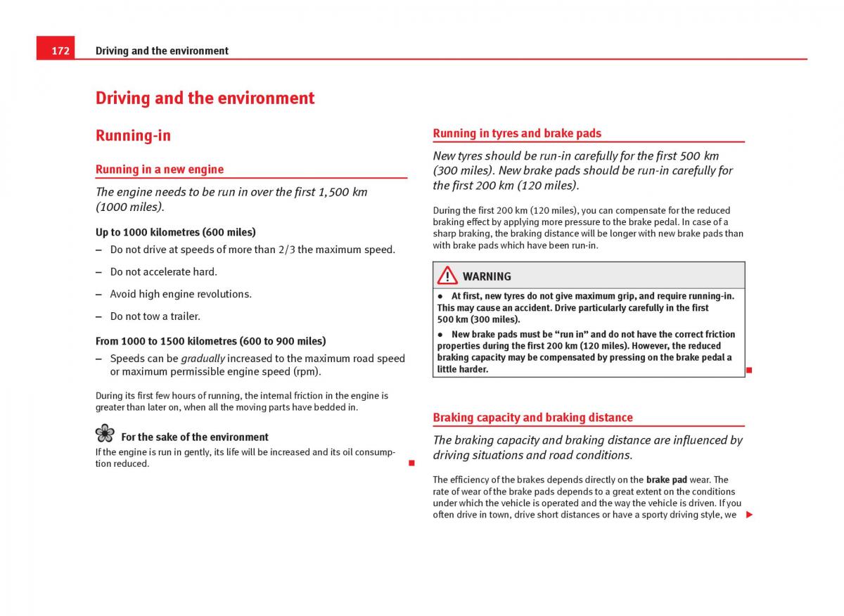 Seat Ibiza IV 4 owners manual / page 174