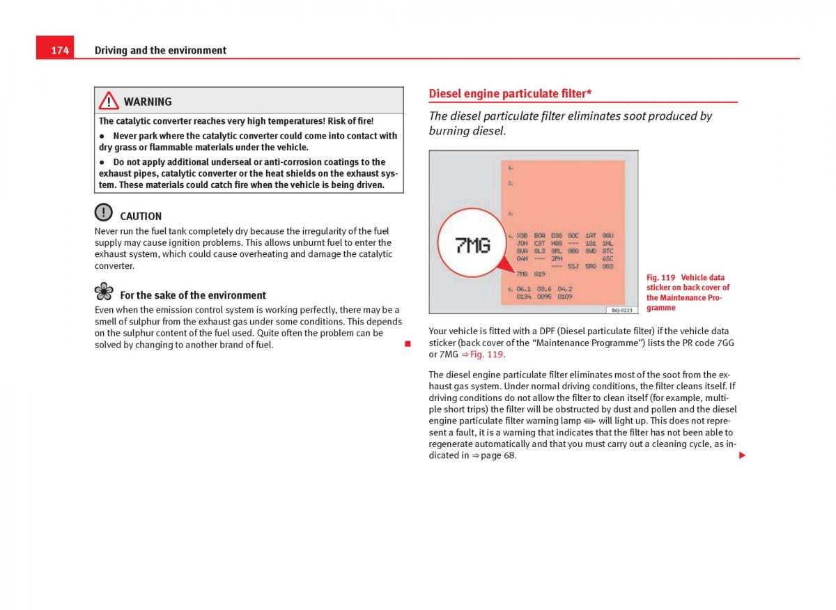 Seat Ibiza IV 4 owners manual / page 176