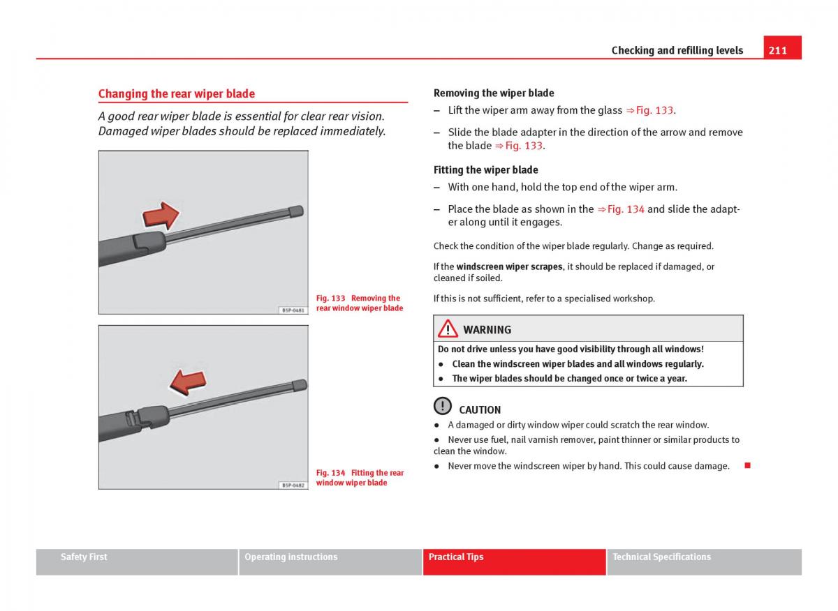 Seat Ibiza IV 4 owners manual / page 213