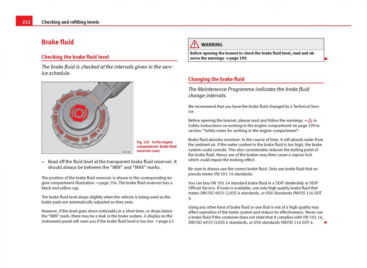 Seat Ibiza IV 4 owners manual / page 214