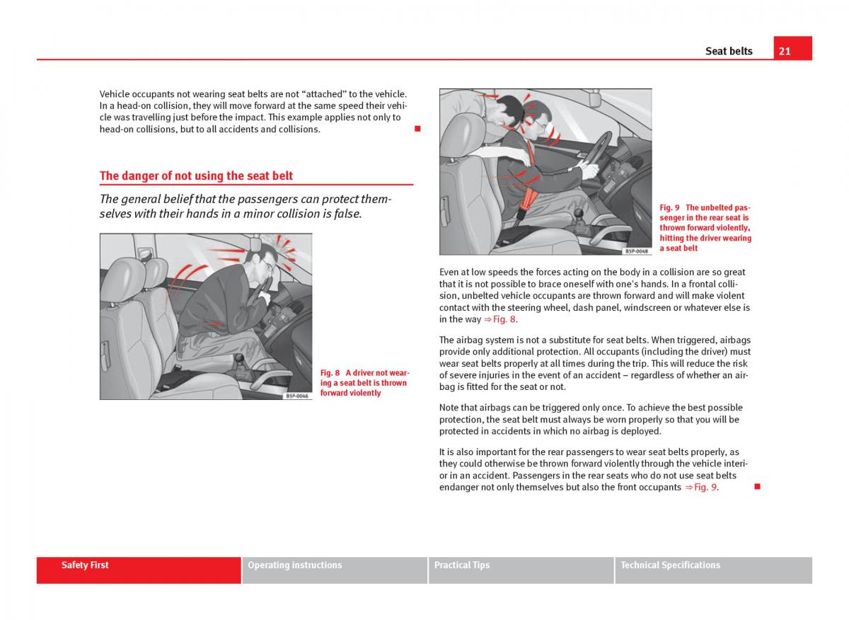 Seat Ibiza IV 4 owners manual / page 23