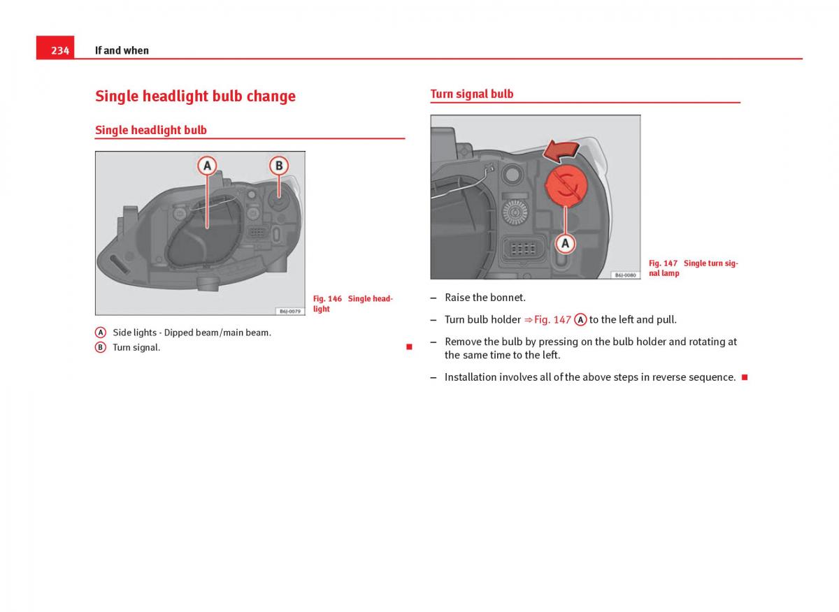 Seat Ibiza IV 4 owners manual / page 236