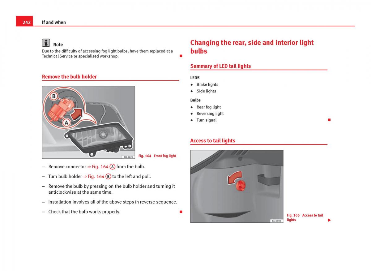 Seat Ibiza IV 4 owners manual / page 244