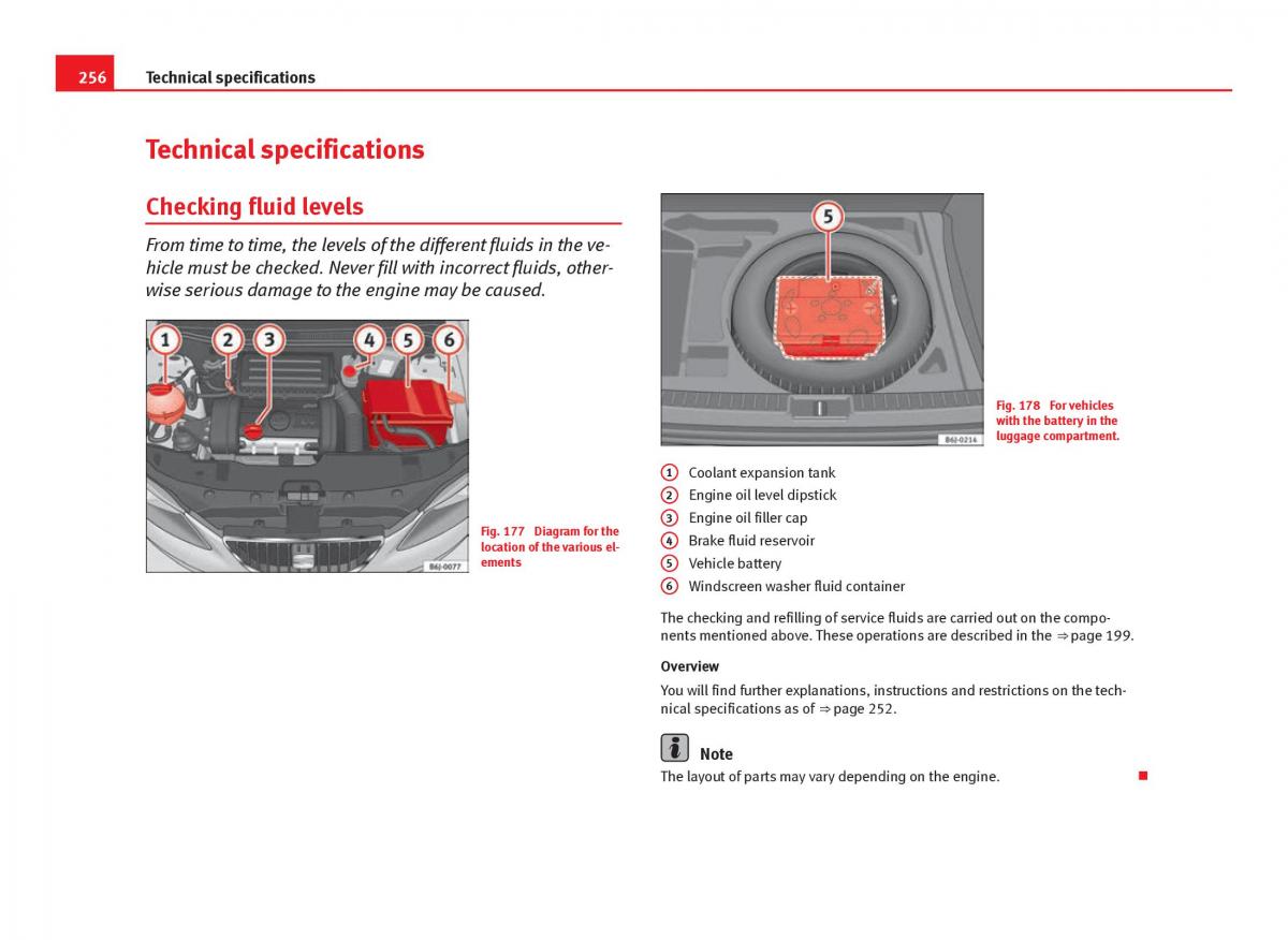 Seat Ibiza IV 4 owners manual / page 258