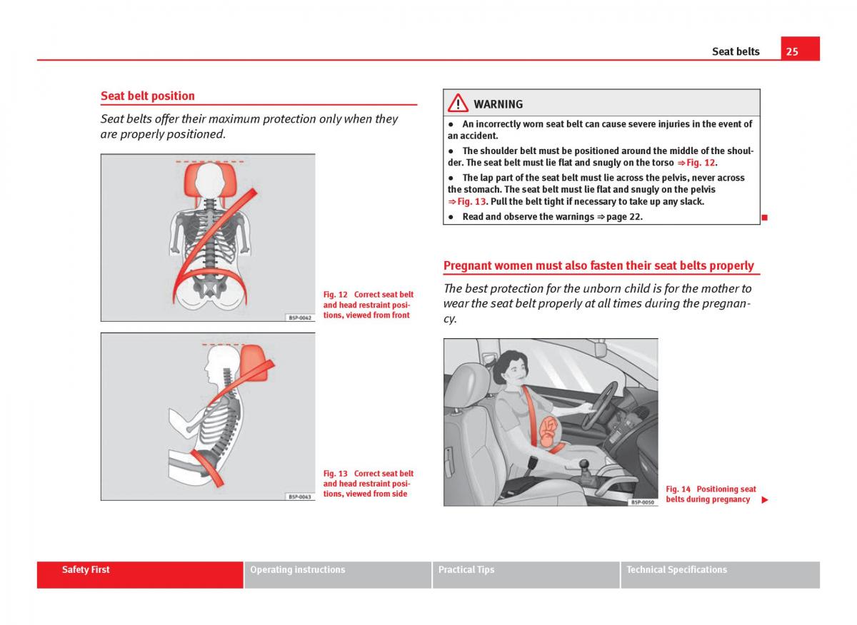 Seat Ibiza IV 4 owners manual / page 27