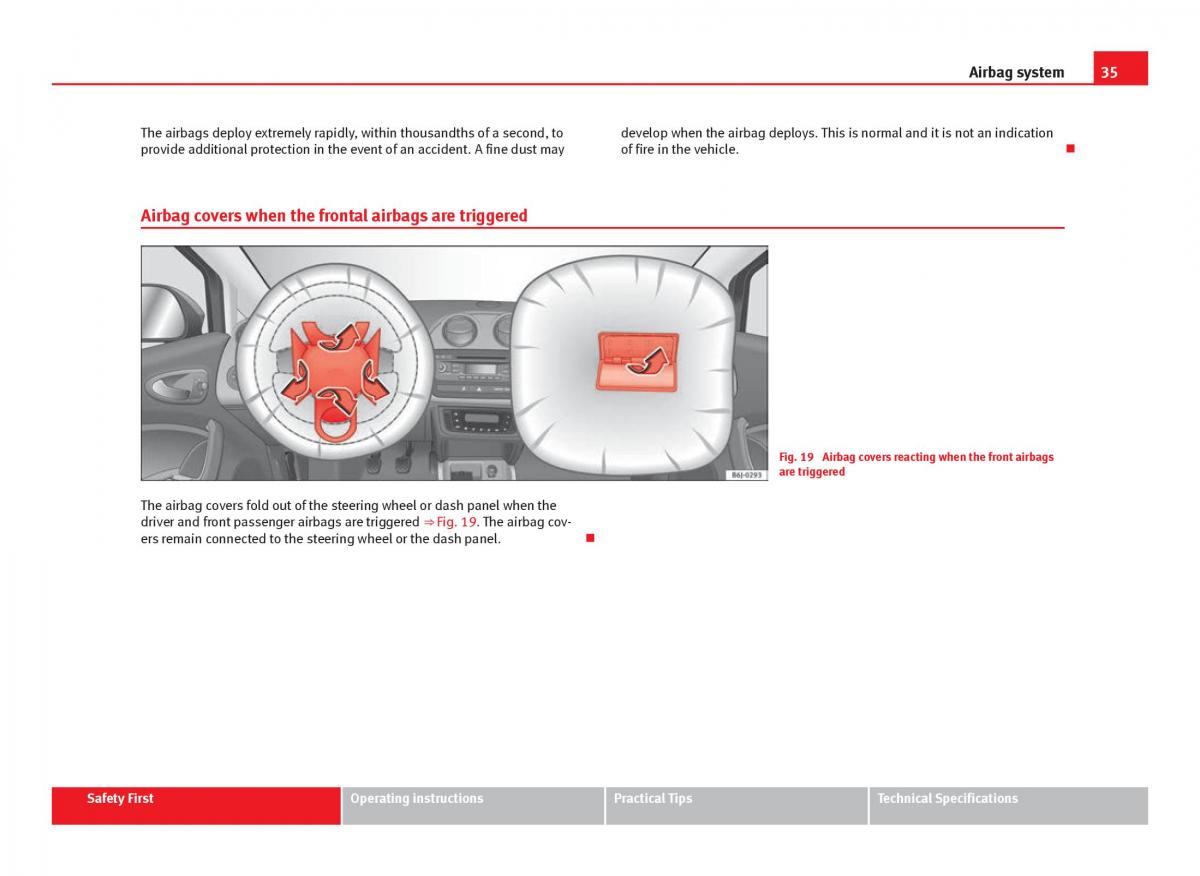 Seat Ibiza IV 4 owners manual / page 37