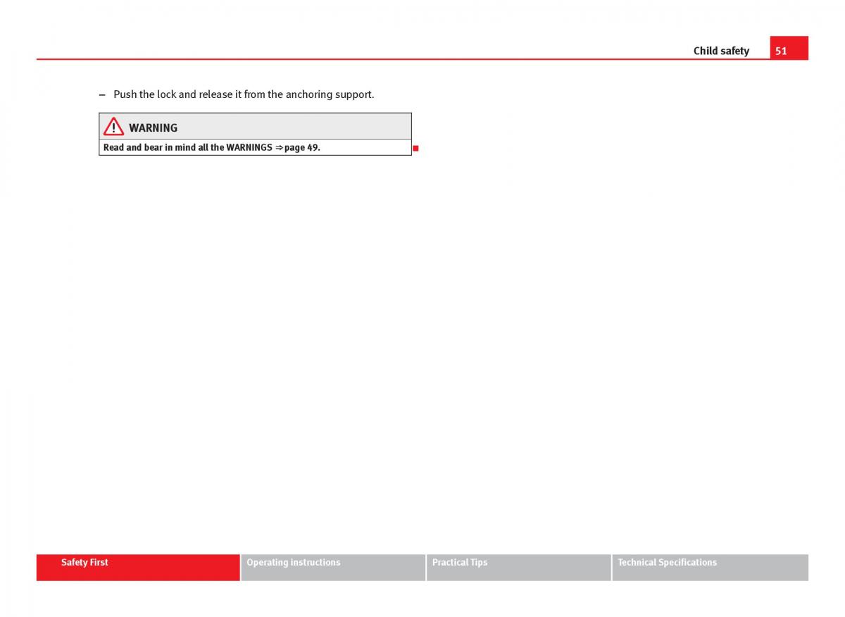 Seat Ibiza IV 4 owners manual / page 53