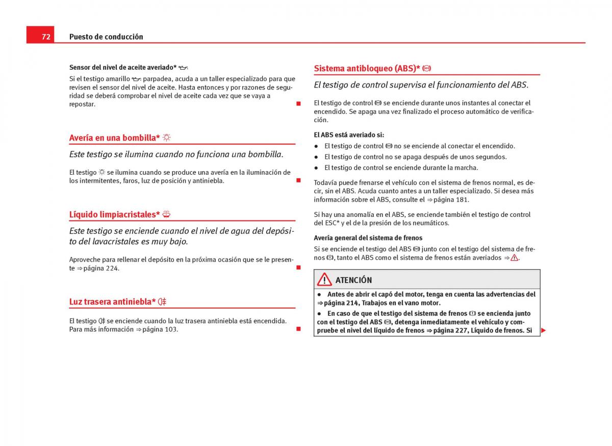 Seat Ibiza IV 4 manual del propietario / page 74