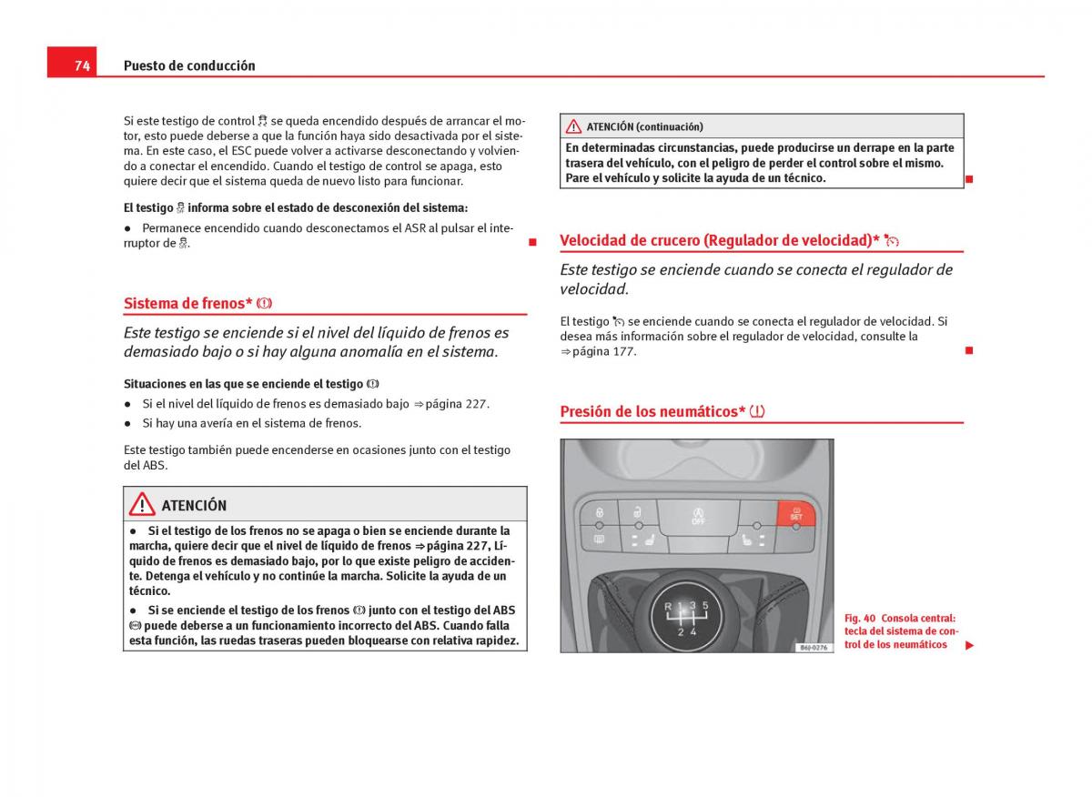 Seat Ibiza IV 4 manual del propietario / page 76