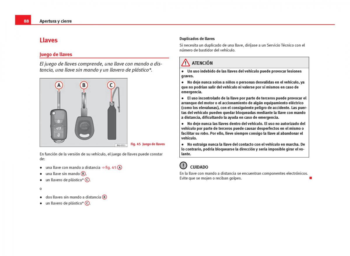 Seat Ibiza IV 4 manual del propietario / page 90