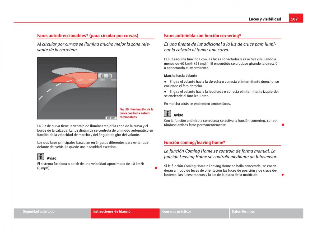 Seat Ibiza IV 4 manual del propietario / page 109