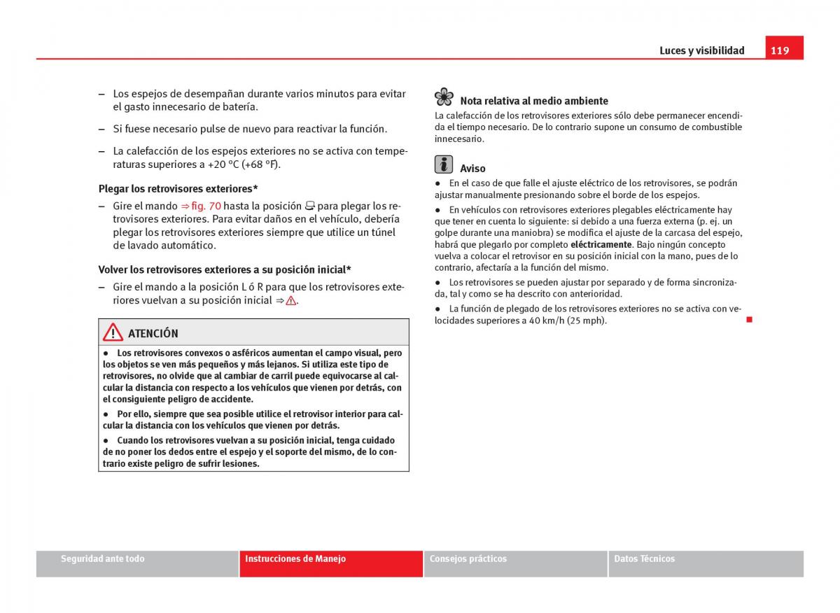 Seat Ibiza IV 4 manual del propietario / page 121