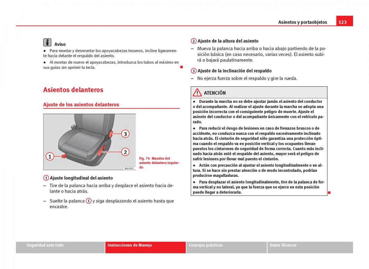 Seat Ibiza IV 4 manual del propietario / page 125