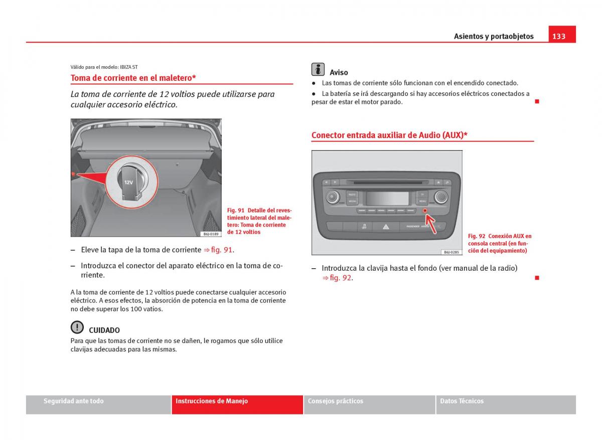 Seat Ibiza IV 4 manual del propietario / page 135