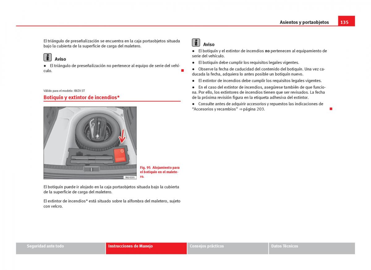 Seat Ibiza IV 4 manual del propietario / page 137