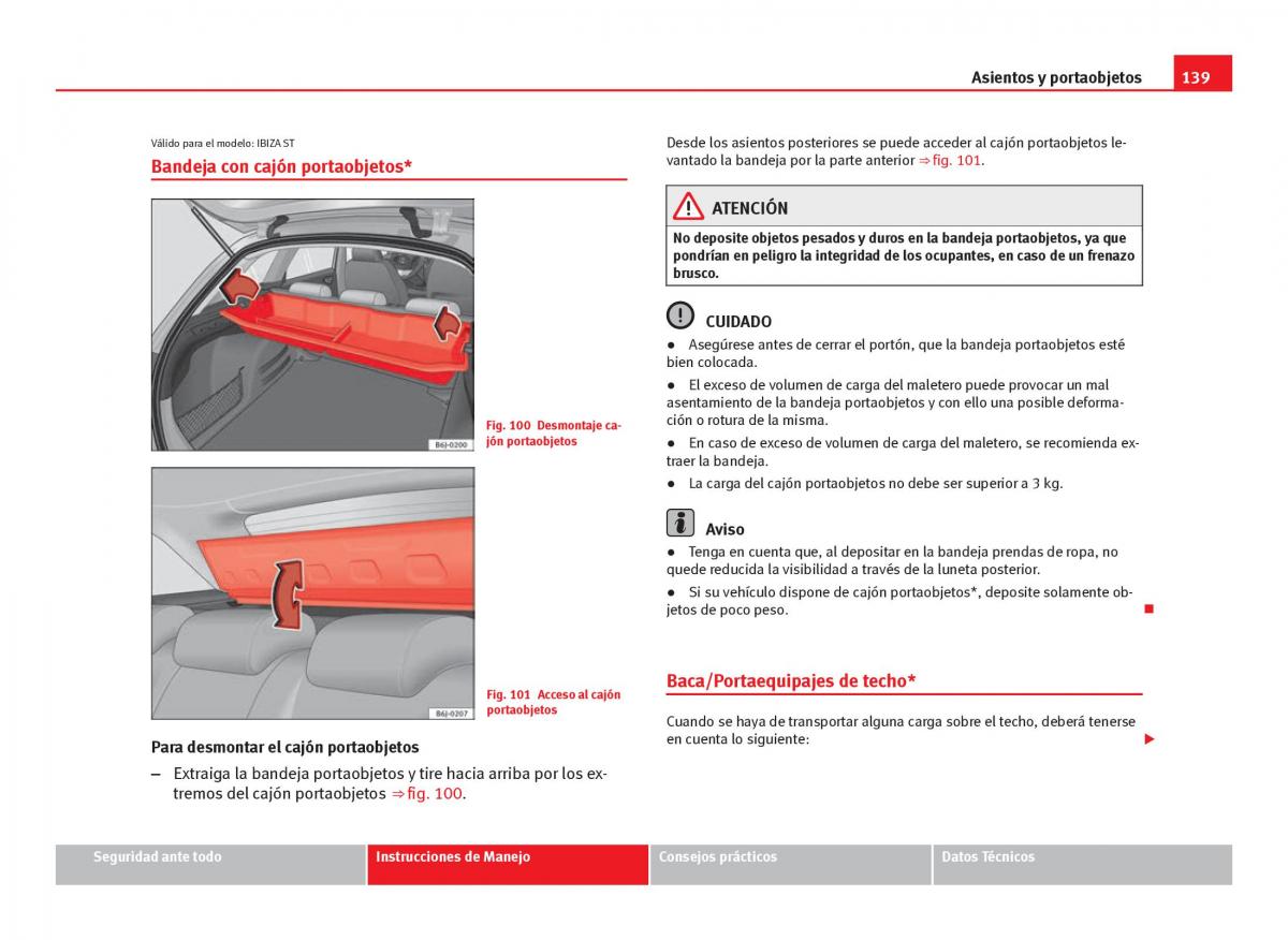 Seat Ibiza IV 4 manual del propietario / page 141