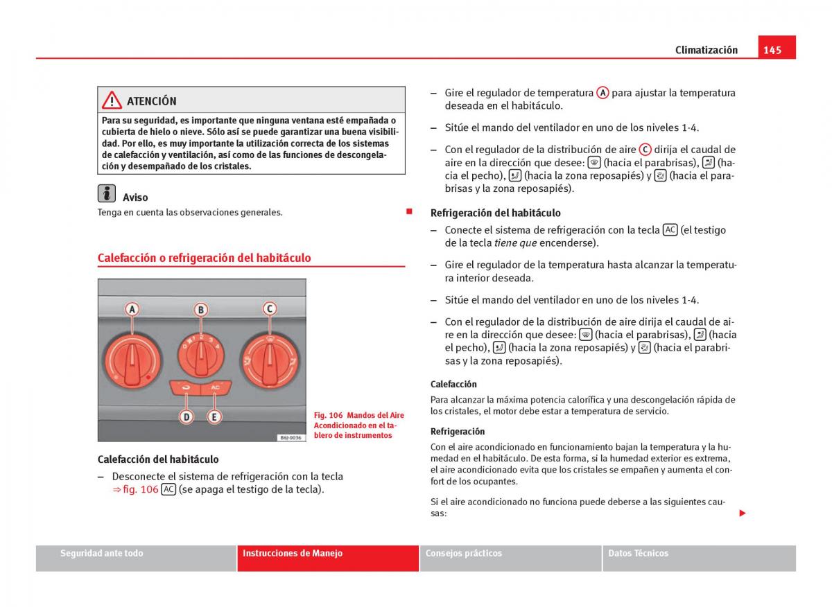 Seat Ibiza IV 4 manual del propietario / page 147