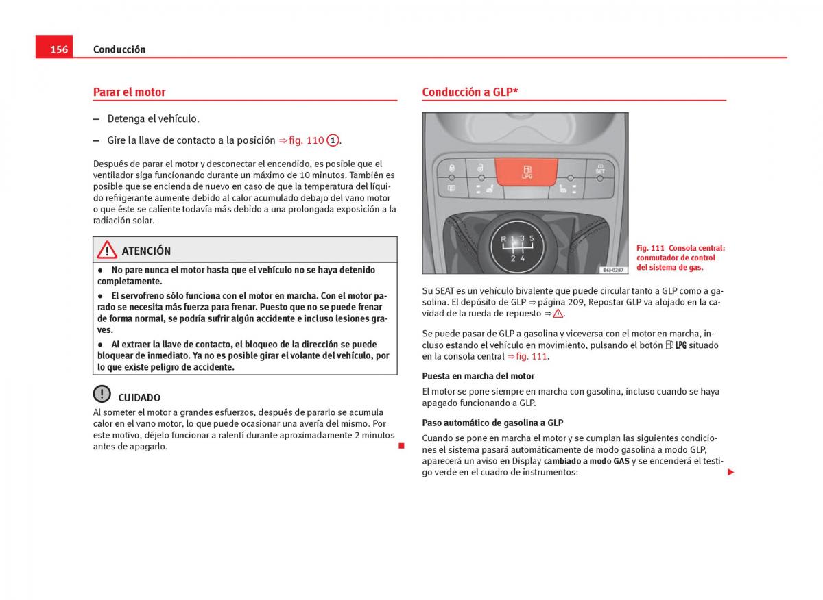 Seat Ibiza IV 4 manual del propietario / page 158