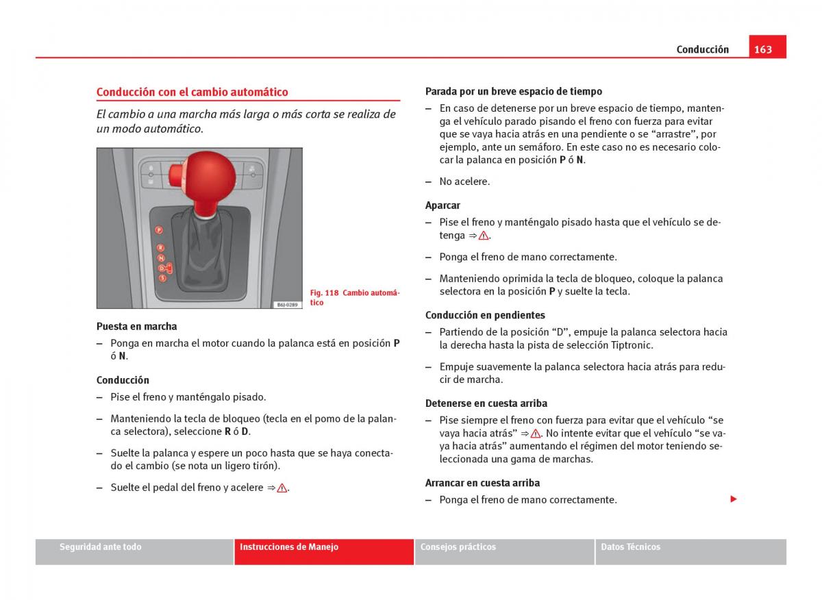 Seat Ibiza IV 4 manual del propietario / page 165