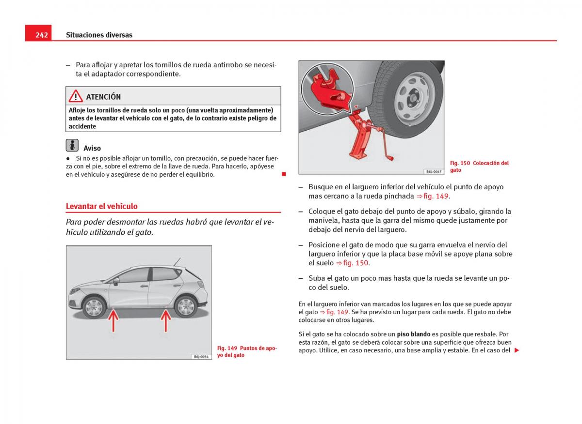 Seat Ibiza IV 4 manual del propietario / page 244