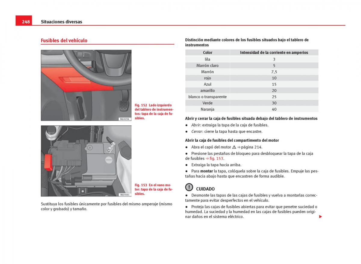 Seat Ibiza IV 4 manual del propietario / page 250