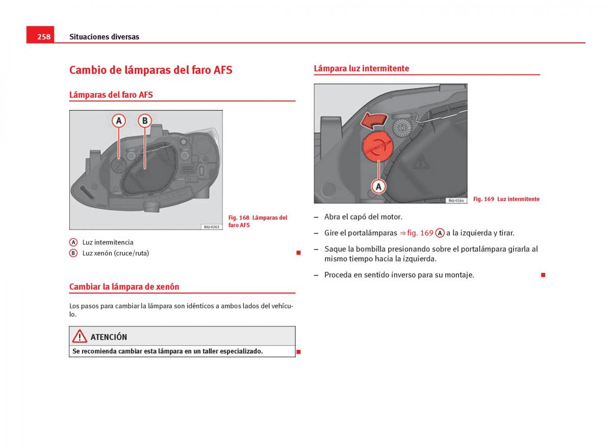 Seat Ibiza IV 4 manual del propietario / page 260