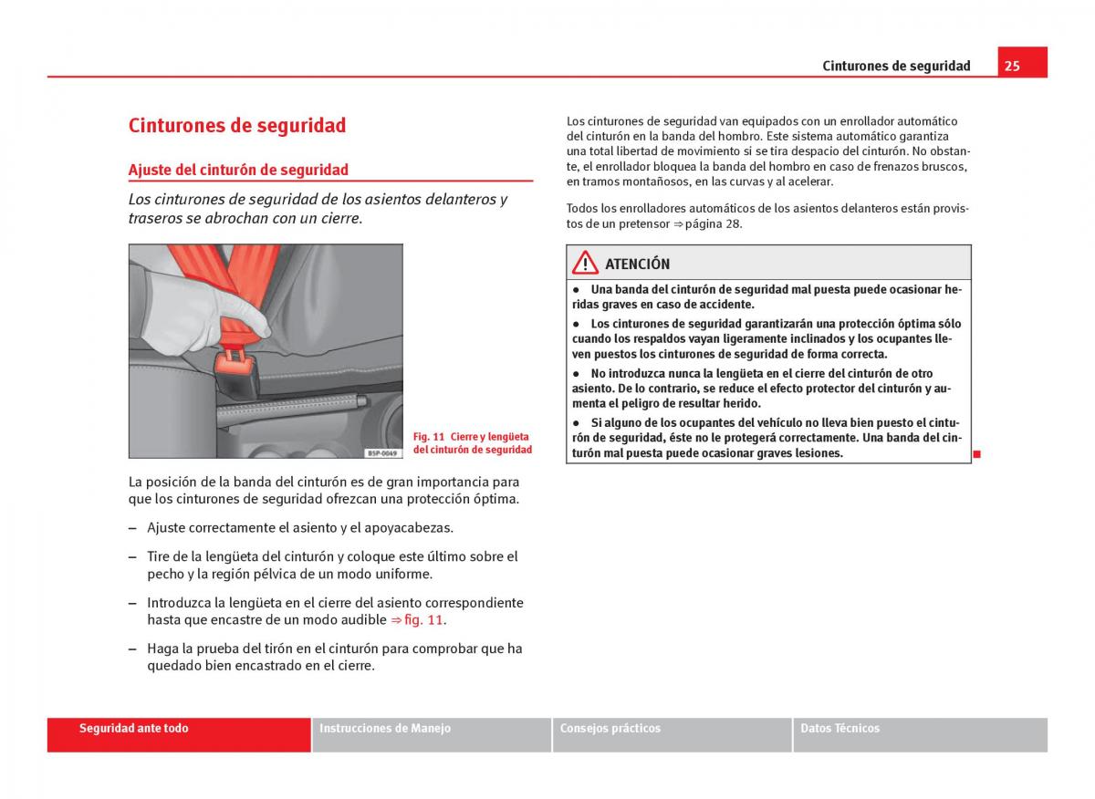 Seat Ibiza IV 4 manual del propietario / page 27