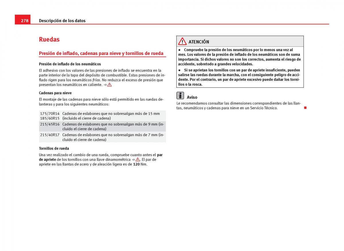 Seat Ibiza IV 4 manual del propietario / page 280