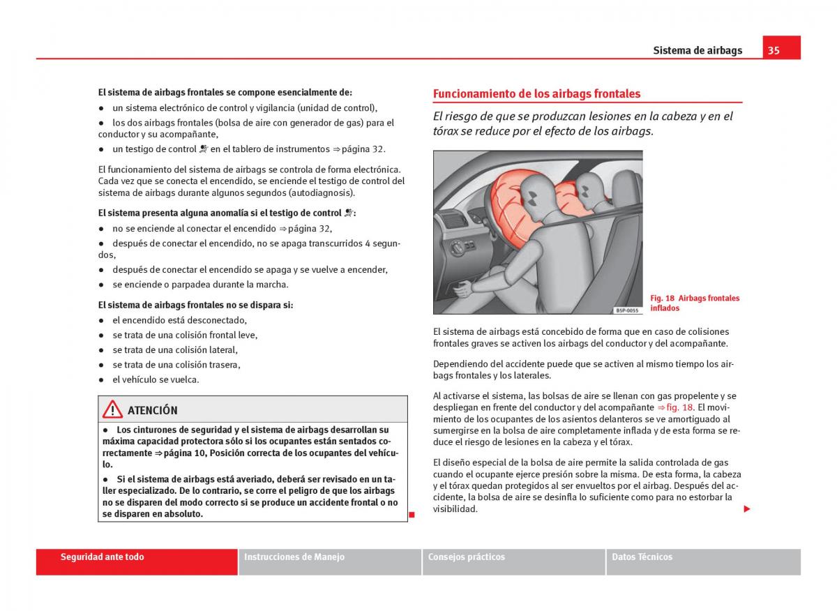 Seat Ibiza IV 4 manual del propietario / page 37